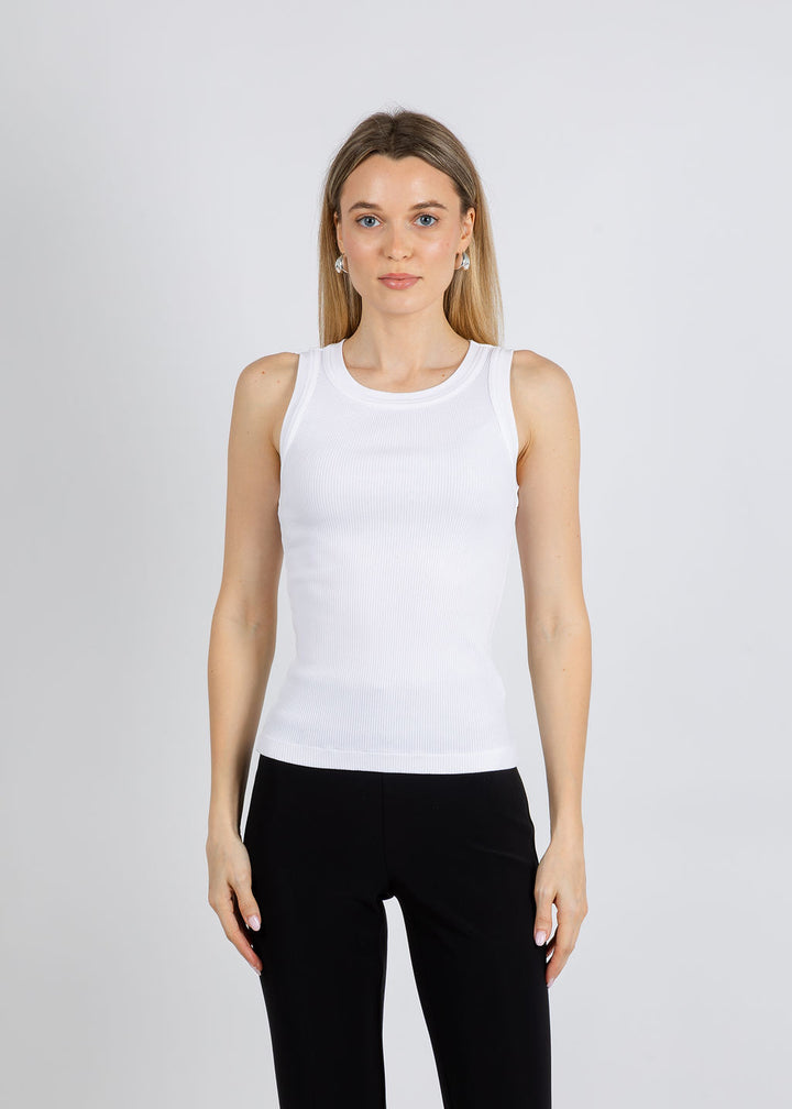 Citizens of Humanity Isabel Rib Tank in White available at Barbara Katz