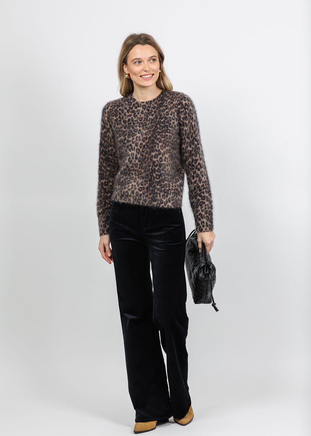 Rails Sofia Sweater in Brown Nala paired with Citizens of Humanity Kimberly 70&