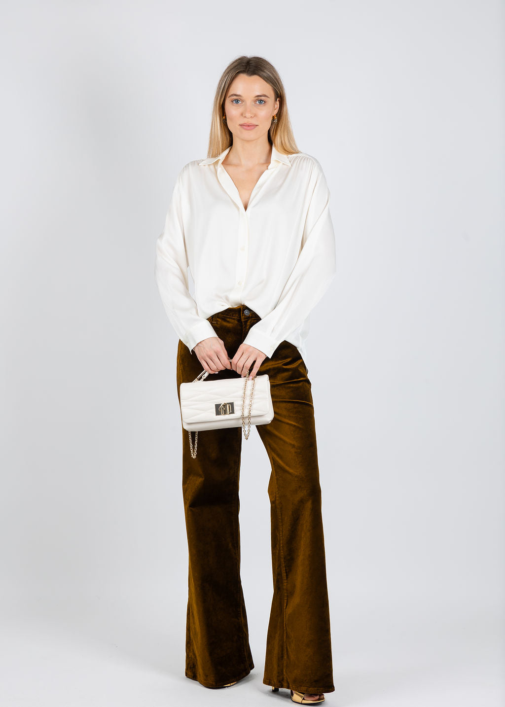 Citizens of Humanity Kimberly 70's Flare Velvet Pants - Golden