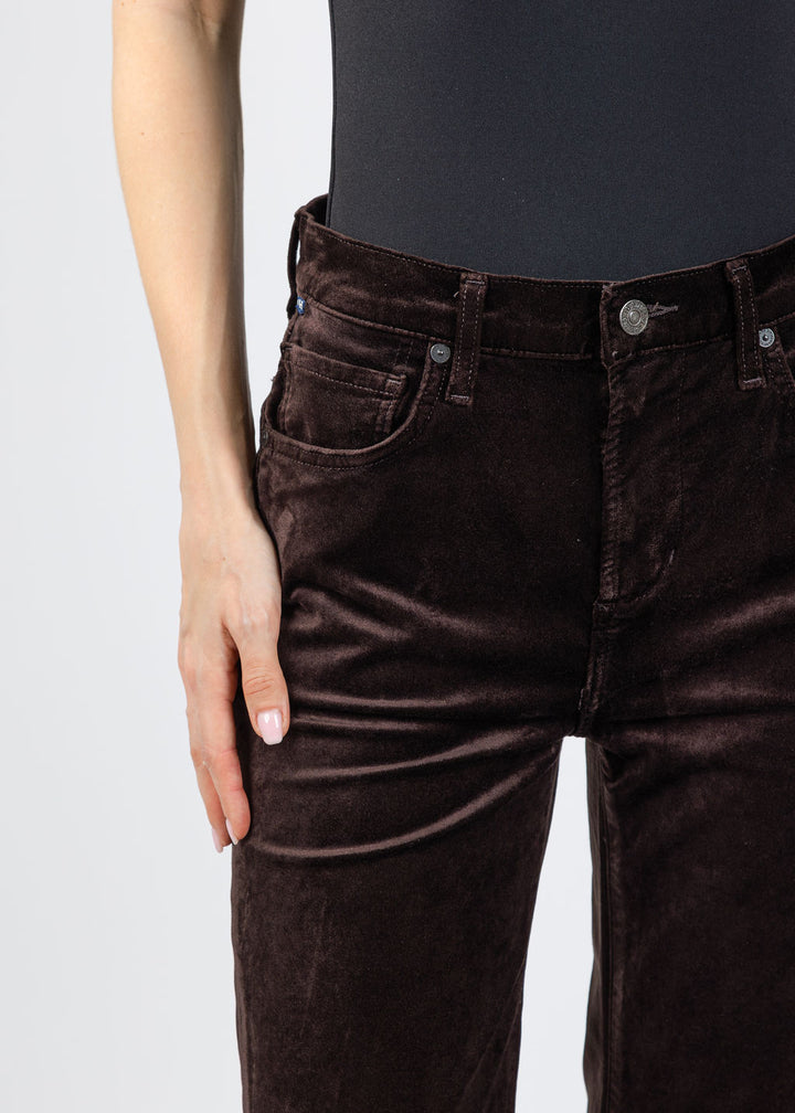 Citizens of Humanity Kimberly 70's Flare Velvet Pants in Espresso available at Barbara Katz
