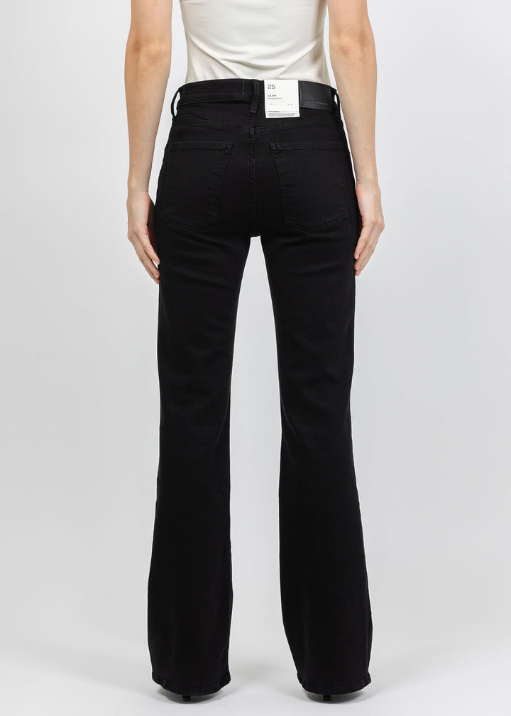 Citizens of Humanity Lilah High Rise Bootcut 32.5" in Black available at Barbara Katz