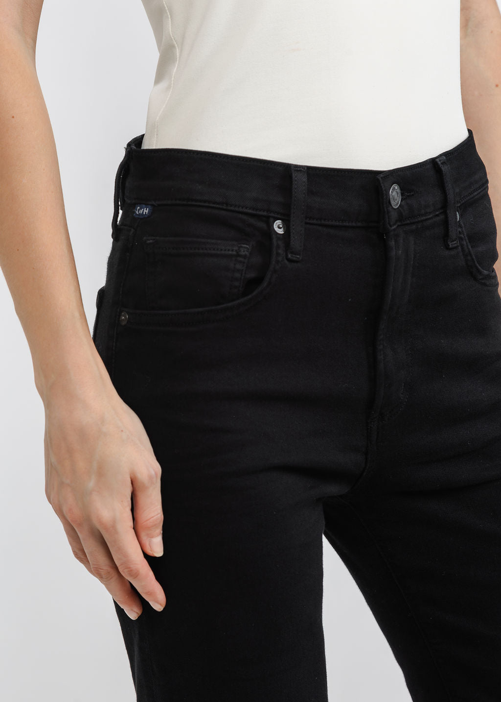 Citizens of Humanity Lilah High Rise Bootcut 32.5" in Black available at Barbara Katz