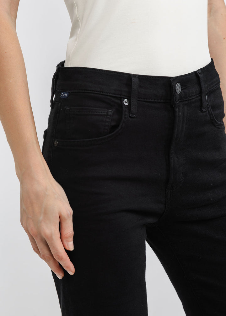 Citizens of Humanity Lilah High Rise Bootcut 32.5" in Black available at Barbara Katz
