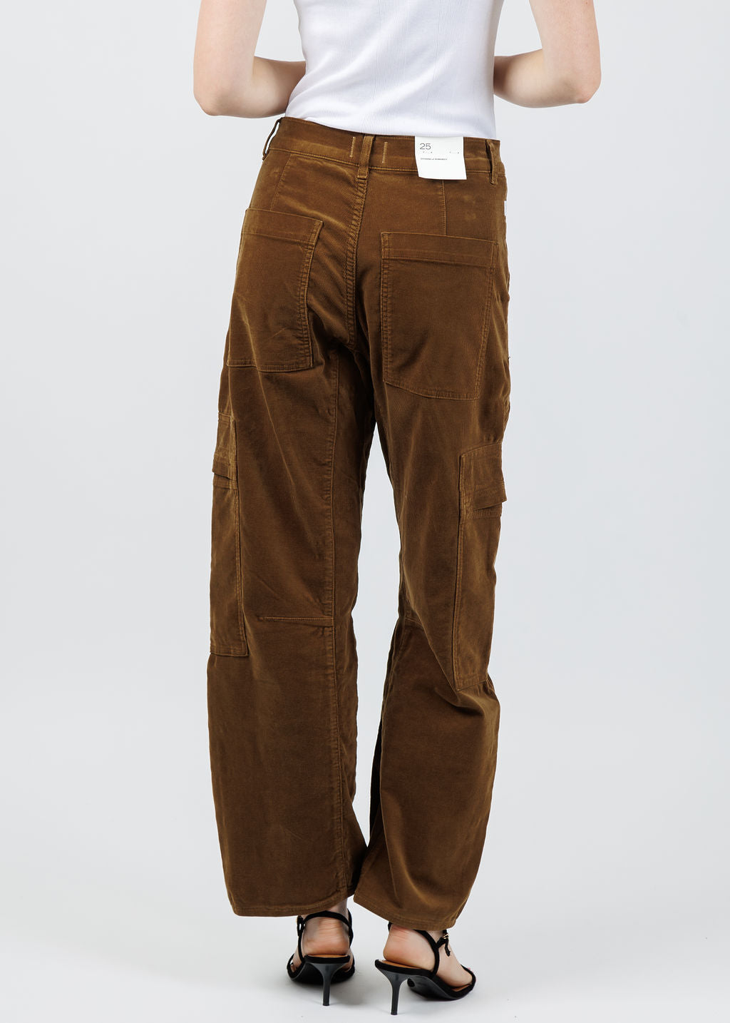 Citizens of Humanity Marcelle Low Slung Easy Cargo Corduroy in Manuka available at Barbara Katz