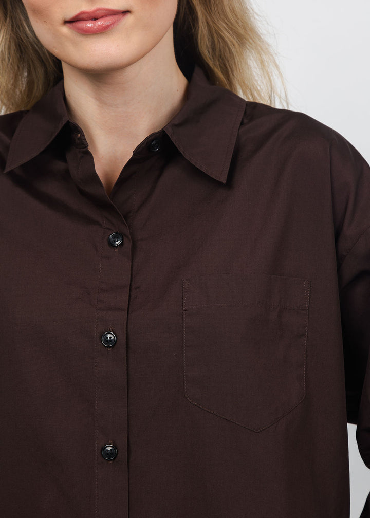Citizens of Humanity Petit Ami Shirt in Brun available at Barbara Katz