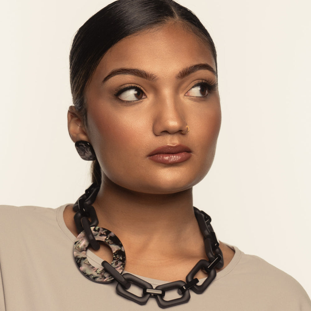 PONO Claudia Necklace in Black Pearl available at Barbara Katz