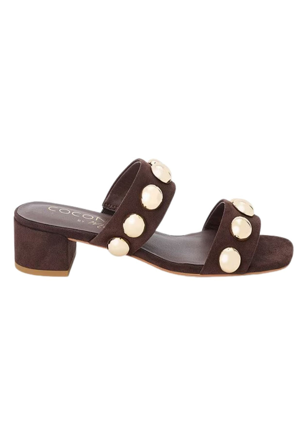 Coconuts by Matisse Venus Studded Sandal in Coffee available at Barbara Katz