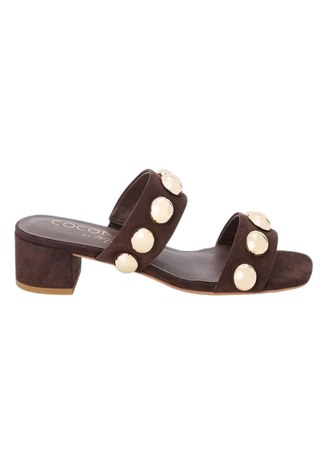Coconuts by Matisse Venus Studded Sandal in Coffee available at Barbara Katz