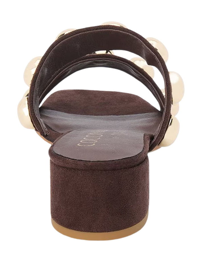 Coconuts by Matisse Venus Studded Sandal in Coffee available at Barbara Katz
