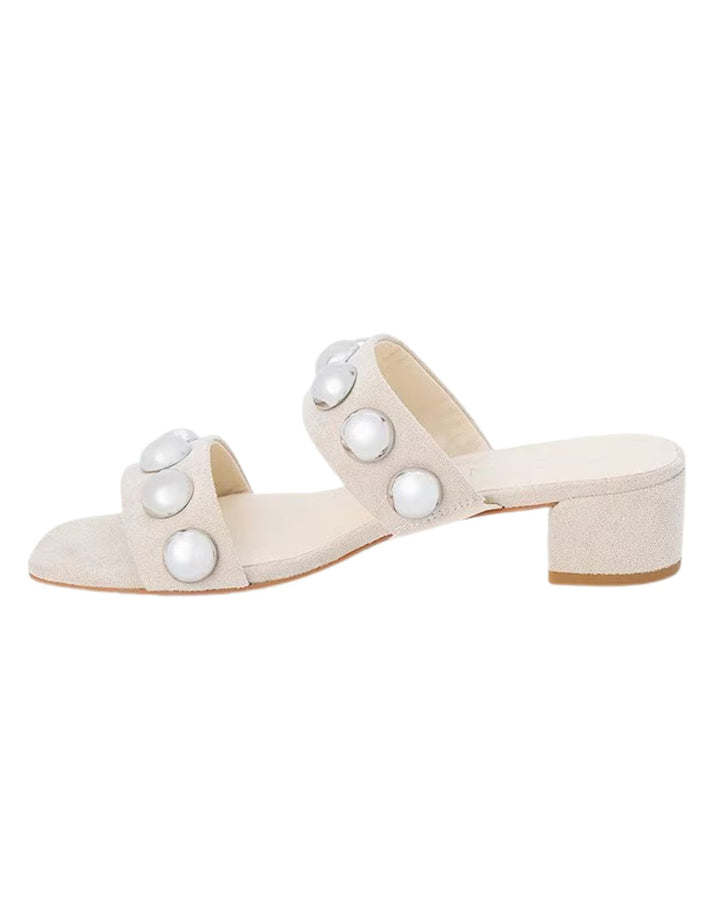 Coconuts by Matisse Venus Studded Sandal in Natural available at Barbara Katz