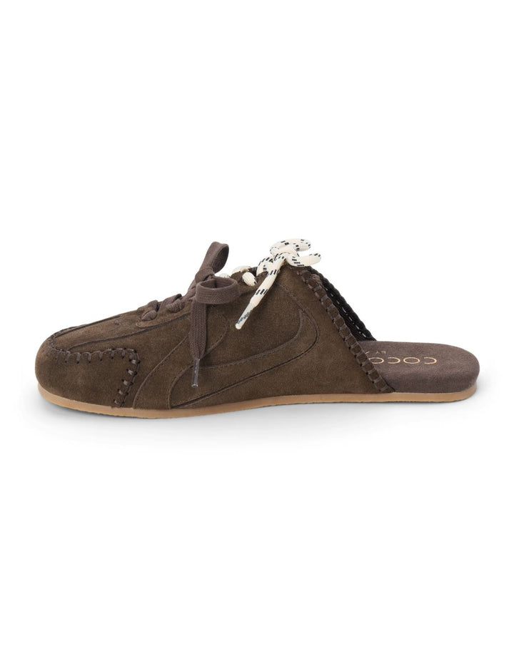 Coconuts by Matisse Devyn Slip On Moccasin  Sneaker Mule in Chocolate available at Barbara Katz