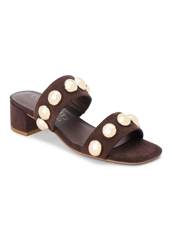 Coconuts by Matisse Venus Studded Sandal in Coffee available at Barbara Katz
