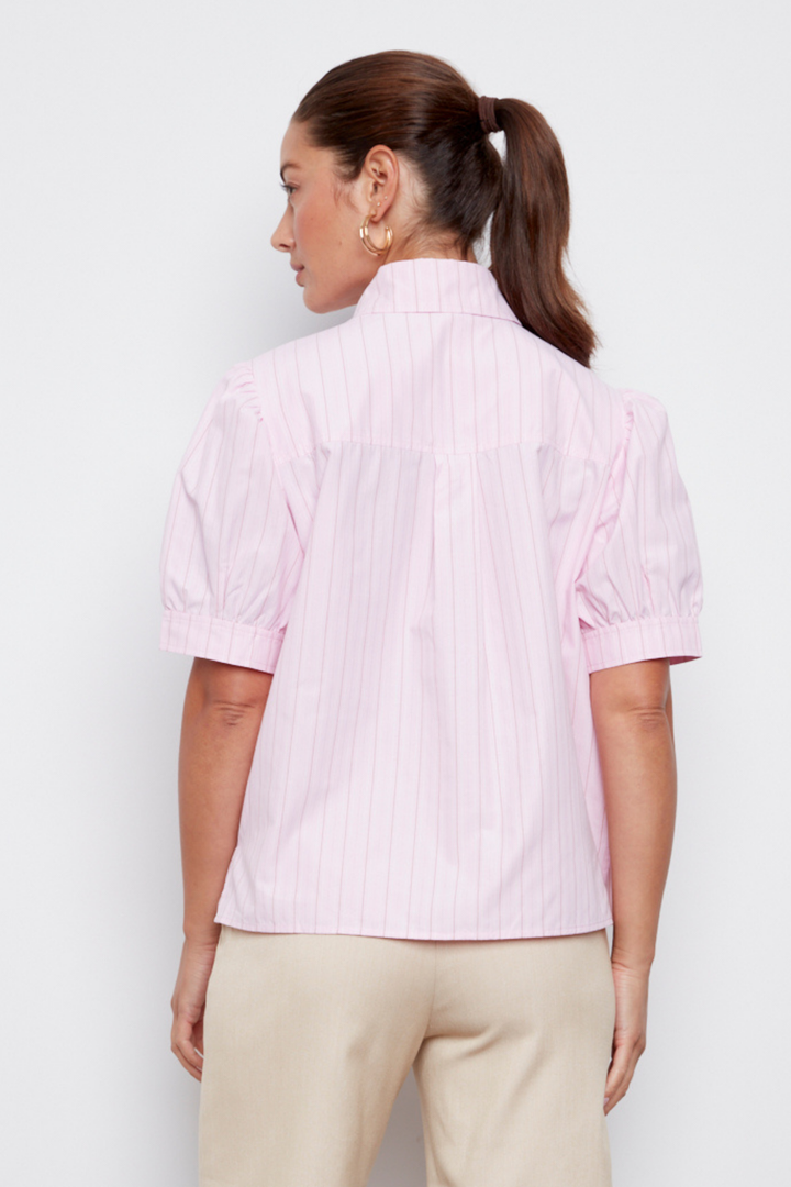 Coco Short Sleeve Buttoned Shirt - Pink-a-boo