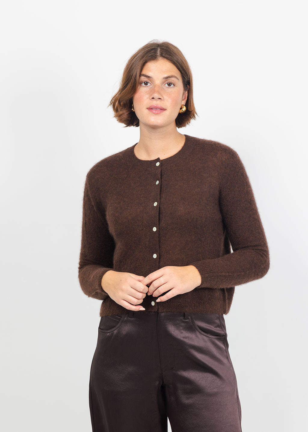 Colorush Amara Malou Cardigan in Americano available at Barbara Katz