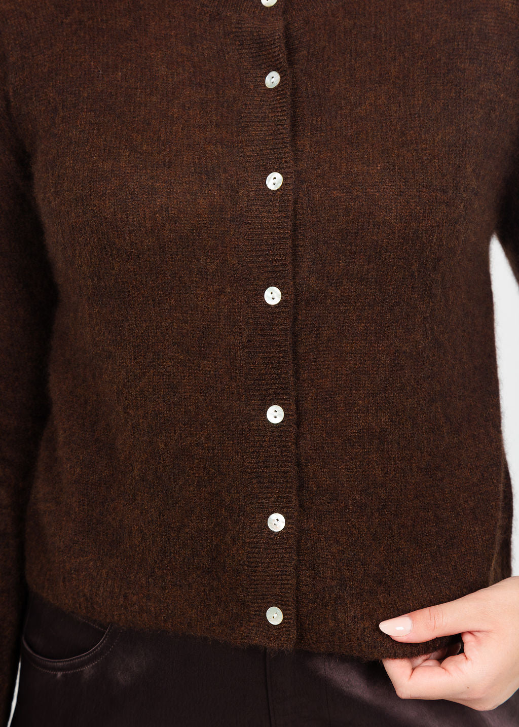 Colorush Amara Malou Cardigan in Americano available at Barbara Katz