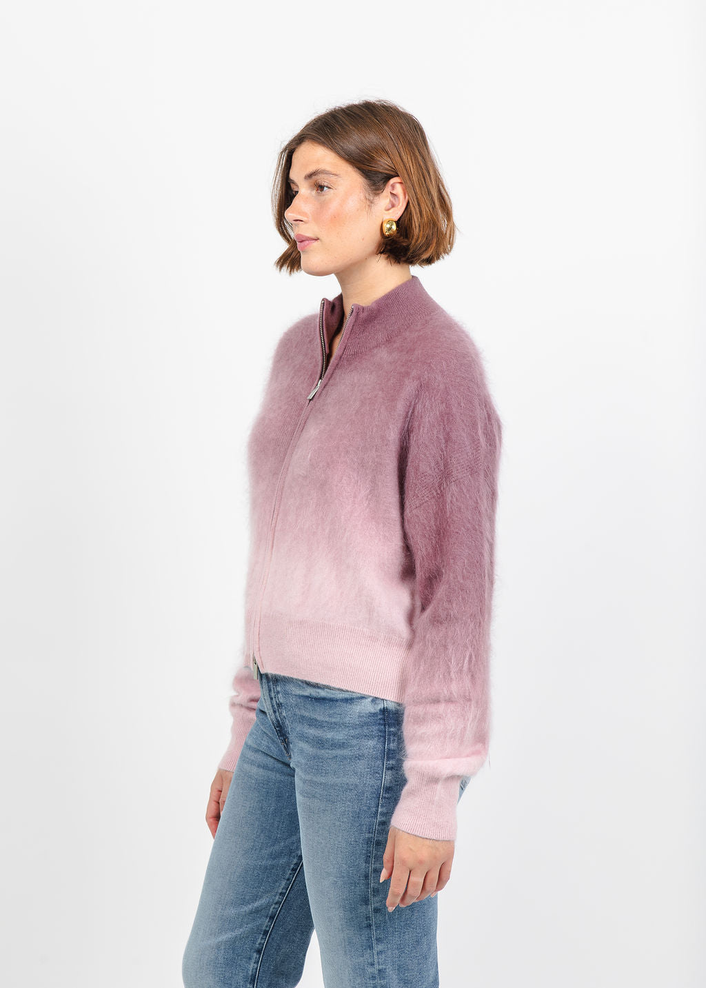 Colorush Brushed Dip Toto Jacket in Merlot Mist available at Barbara Katz