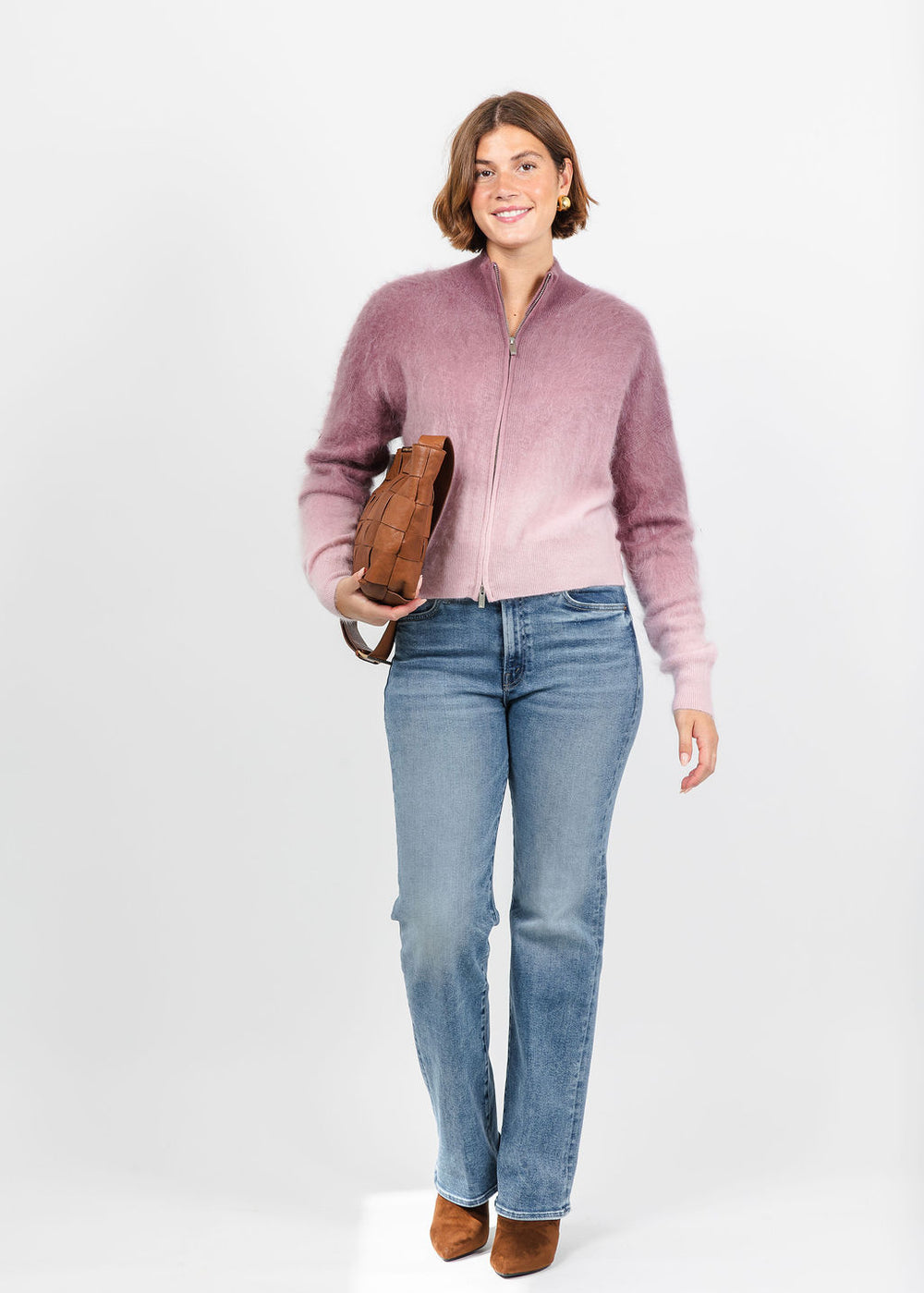 Colorush Brushed Dip Toto Jacket in Merlot Mist available at Barbara Katz
