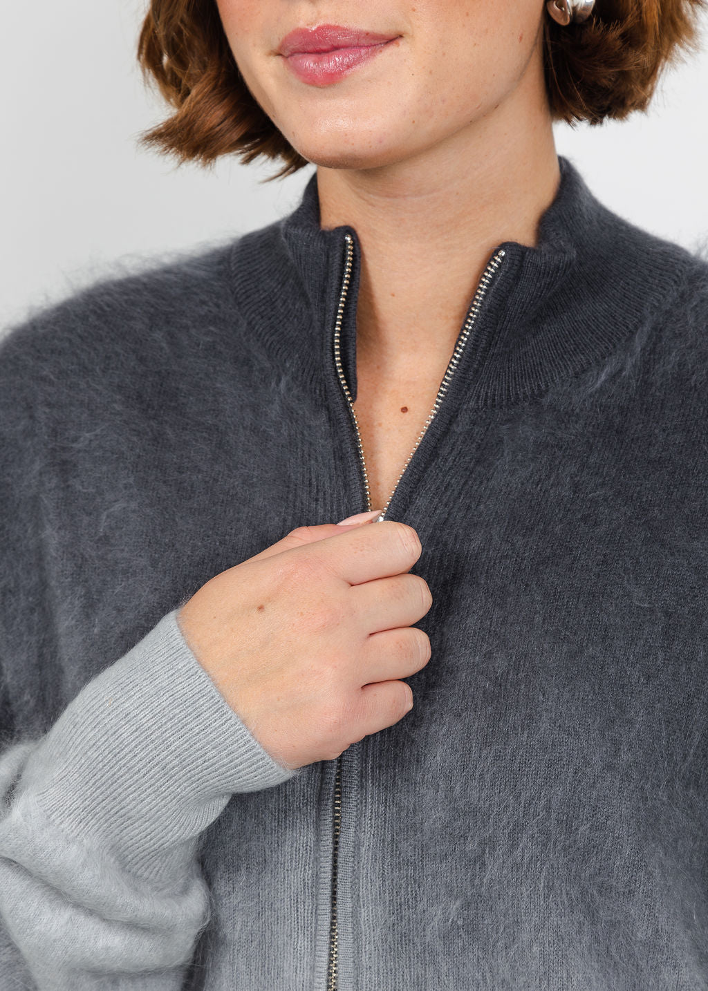 Colorush Brushed Dip Toto Jacket in Shadow Fade available at Barbara Katz