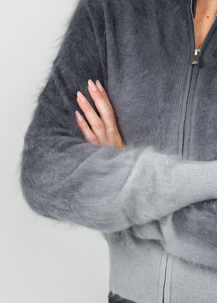 Colorush Brushed Dip Toto Jacket in Shadow Fade available at Barbara Katz