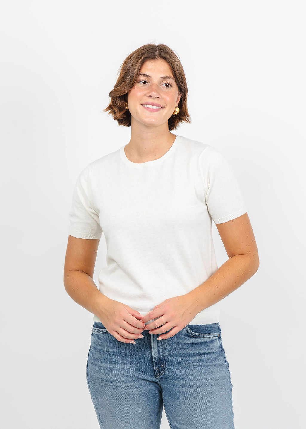 Colorush CC Whistler Tee in Starch available at Barbara Katz