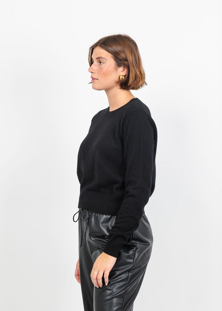 Colorush Womad Little Crew Sweater in Black available at Barbara Katz