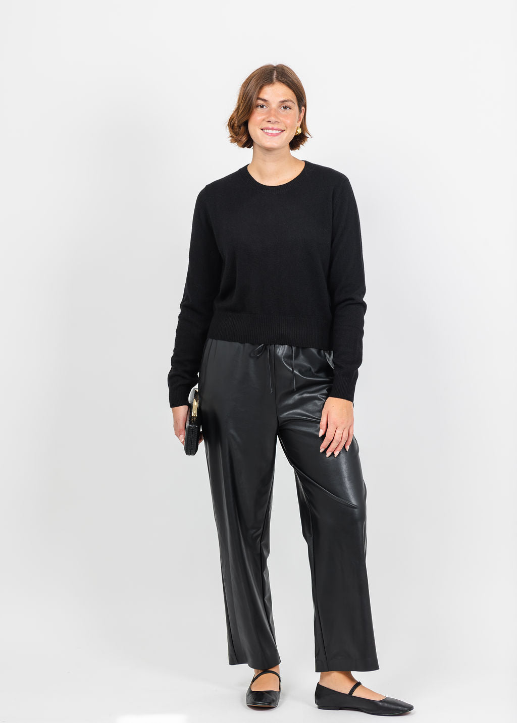 Colorush Womad Little Crew Sweater in Black available at Barbara Katz