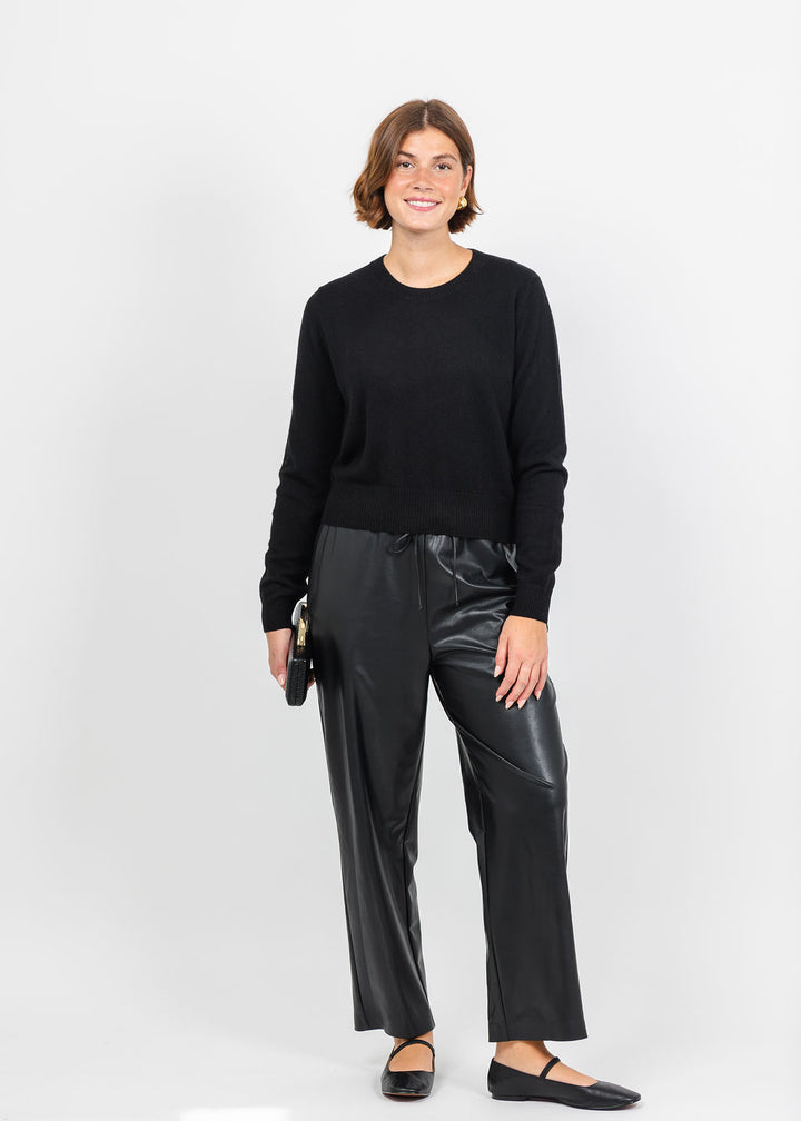 Colorush Womad Little Crew Sweater in Black available at Barbara Katz