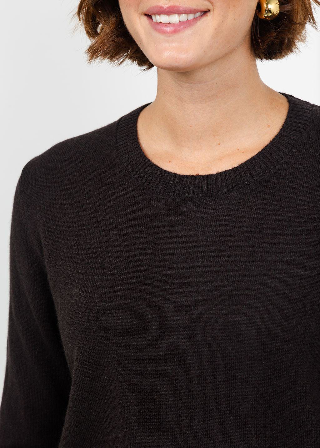Colorush Woman Little Crew Sweater in Coco Loco available at Barbara Katz