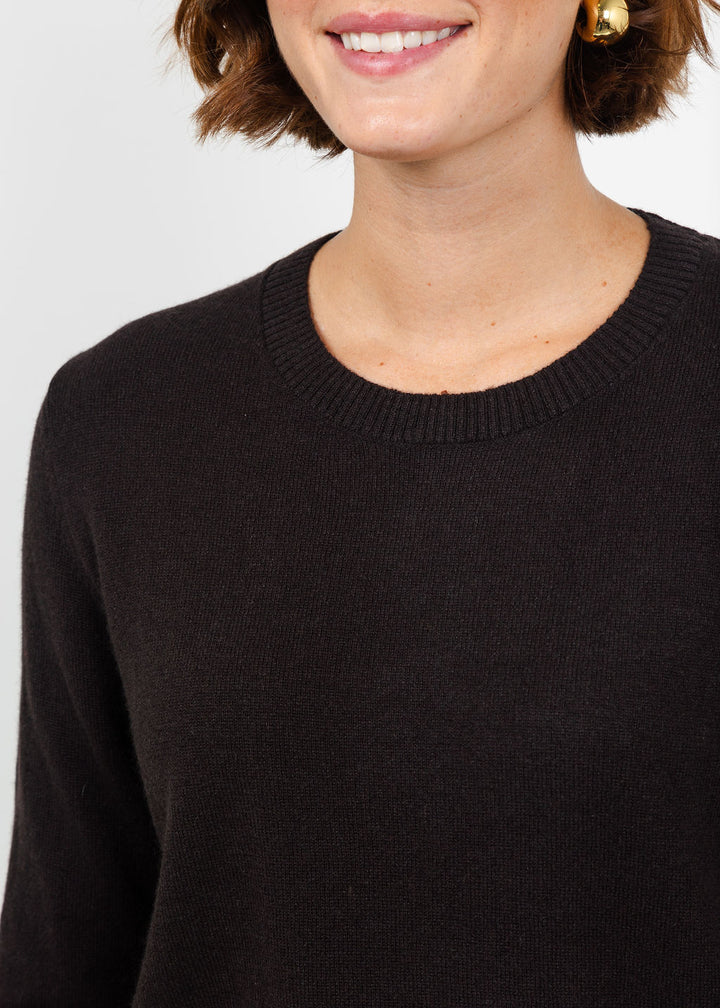 Colorush Woman Little Crew Sweater in Coco Loco available at Barbara Katz