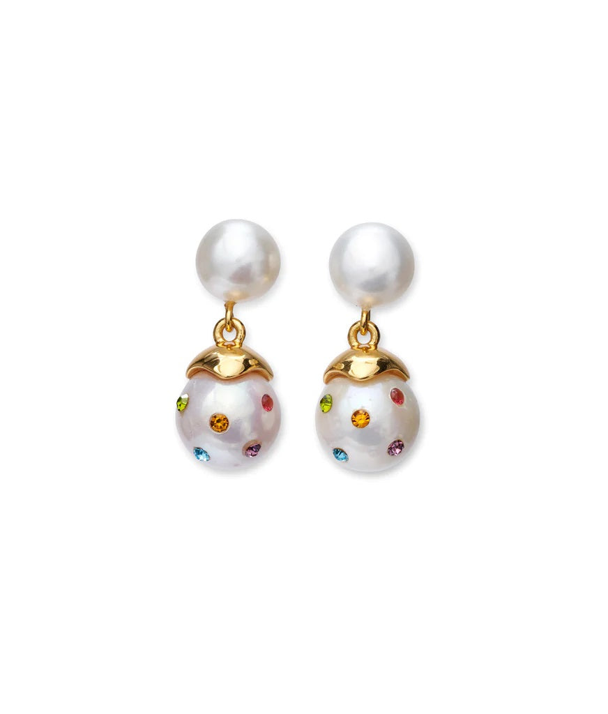LIZZIE FORTUNATO Confetti Drop Earrings