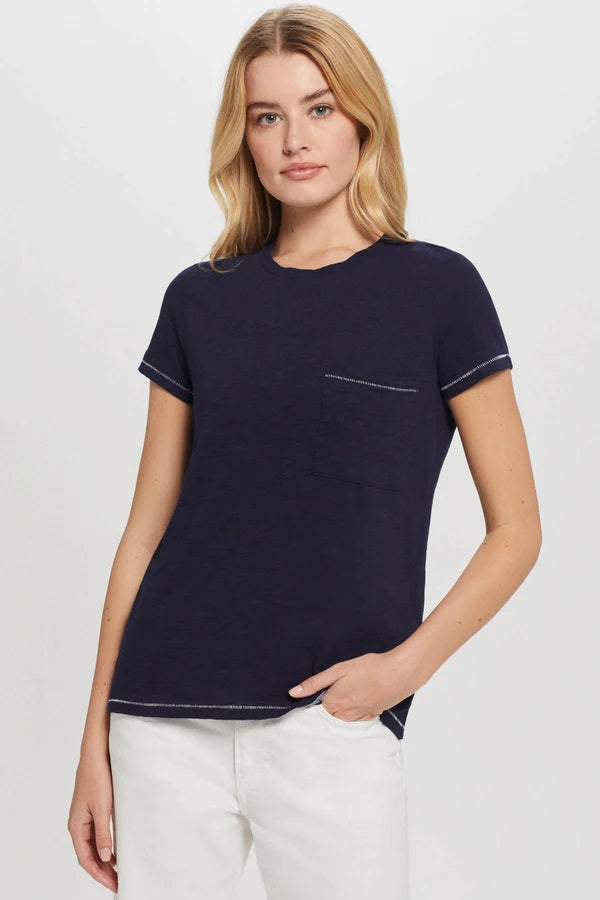 Contrast Stitch Pocket Boy Tee