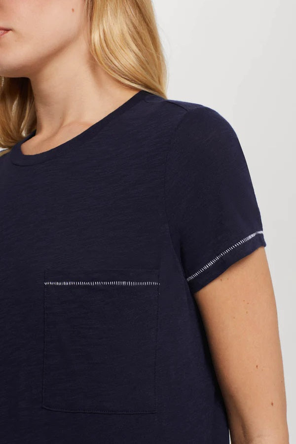 Contrast Stitch Pocket Boy Tee