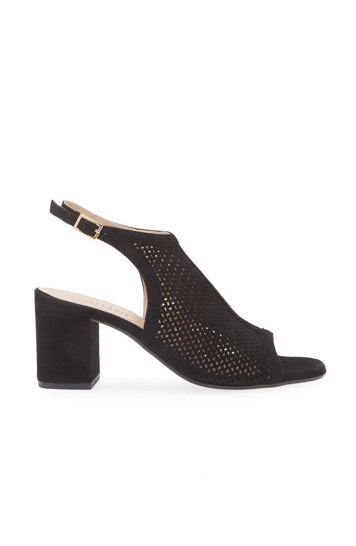 Cordani Illia Sandals in Black Suede available at Barbara Katz