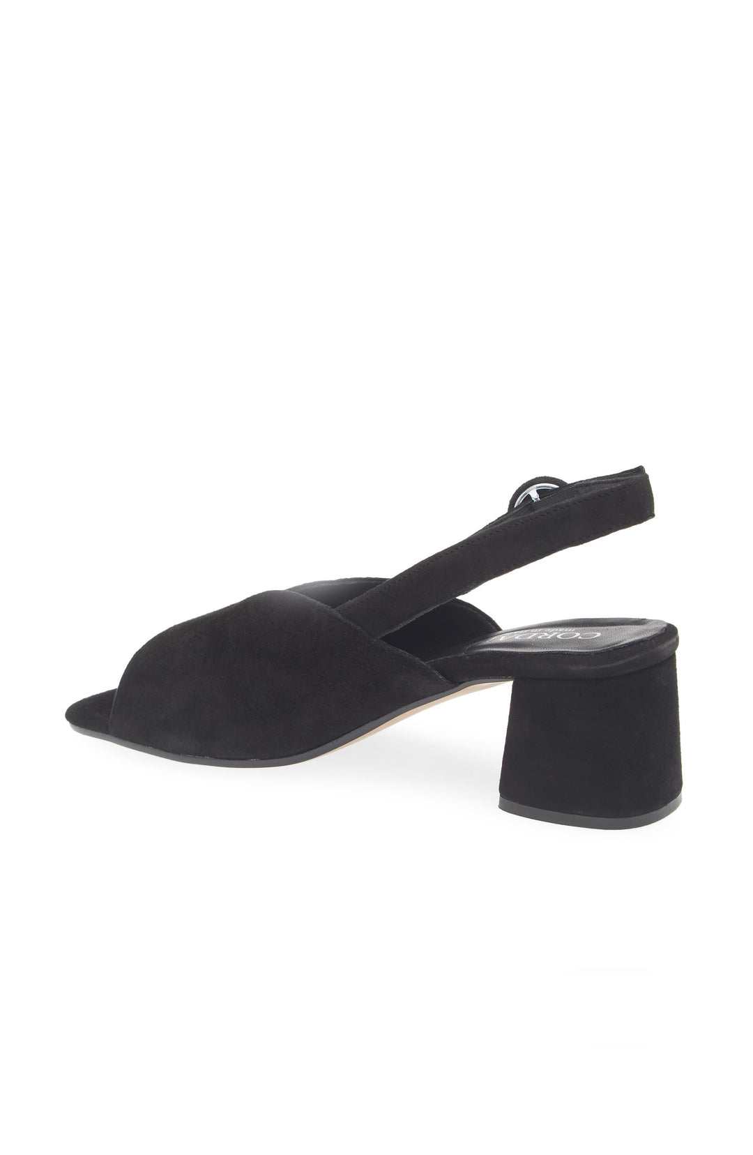 Cordani Pollette Sandal in Black Suede available at Barbara Katz