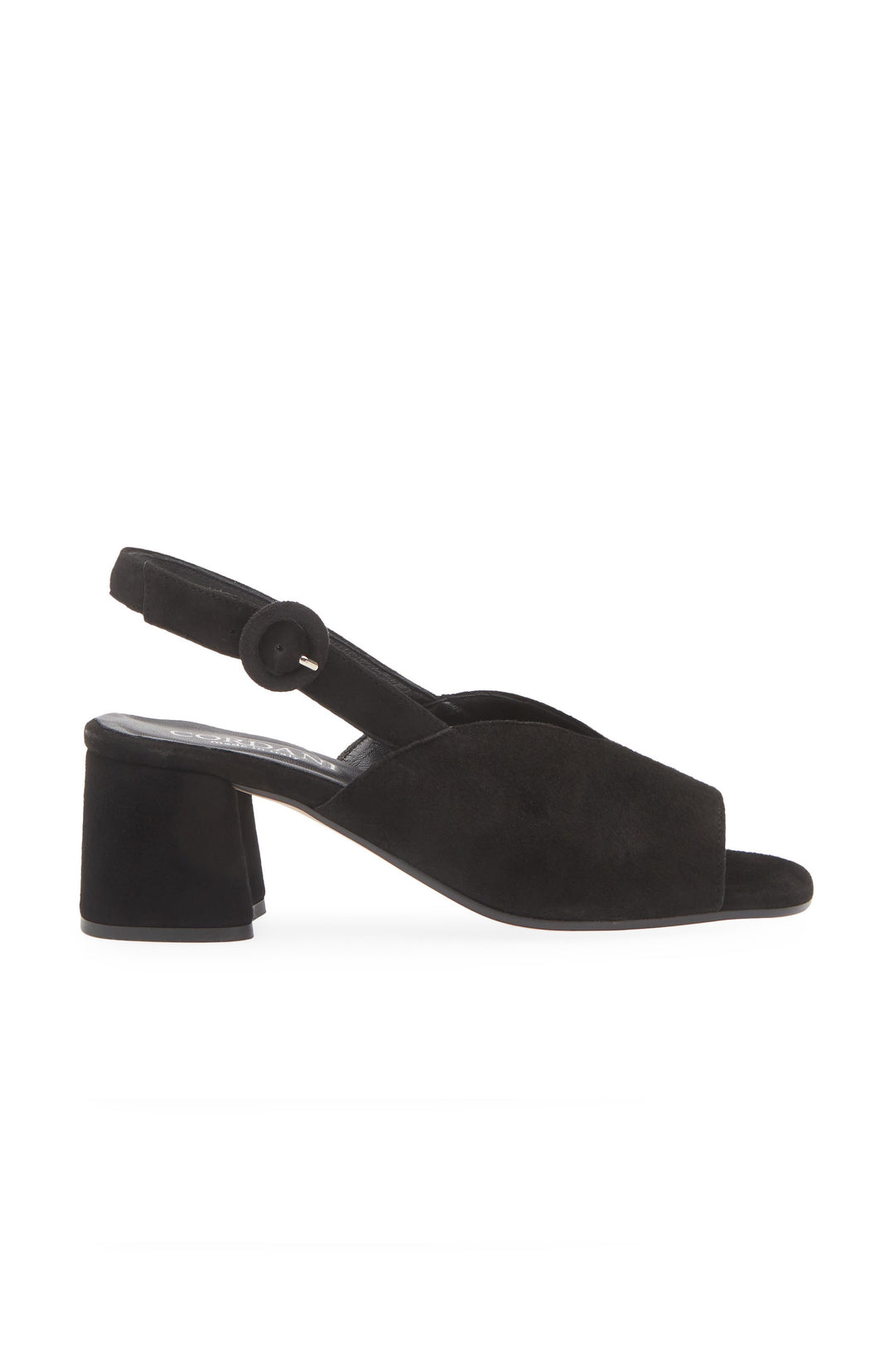 Cordani Pollette Sandal in Black Suede available at Barbara Katz