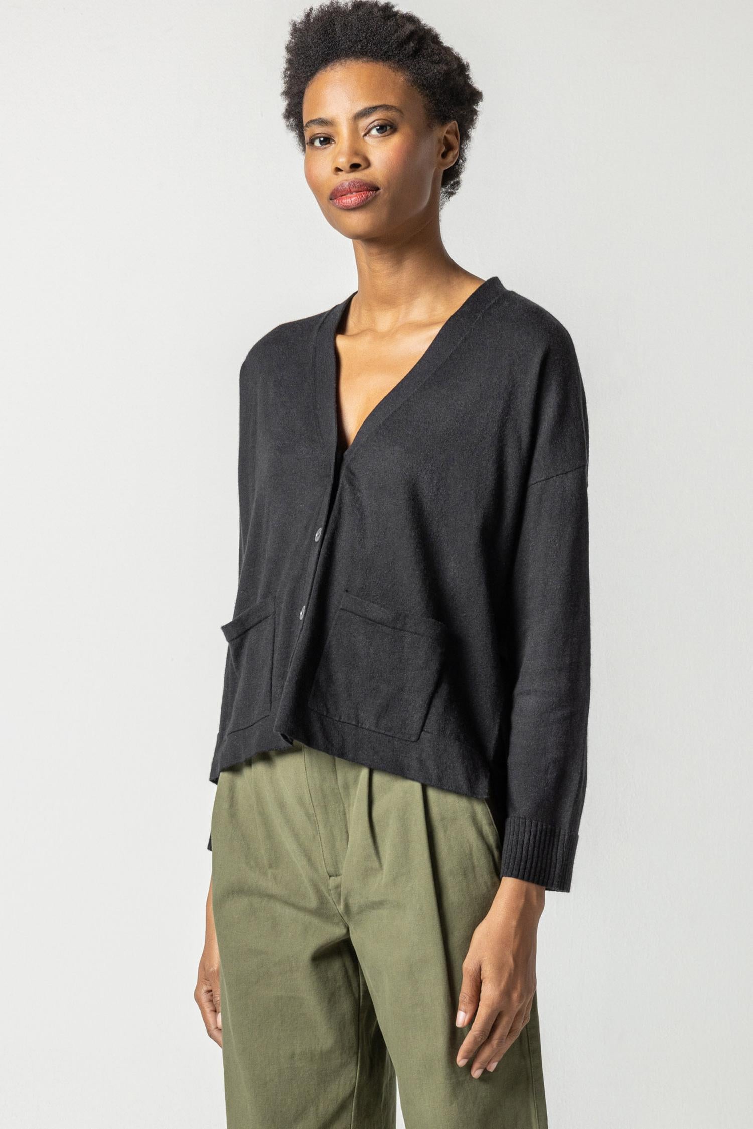 Vince raglan sleeve snap cardigan cheap