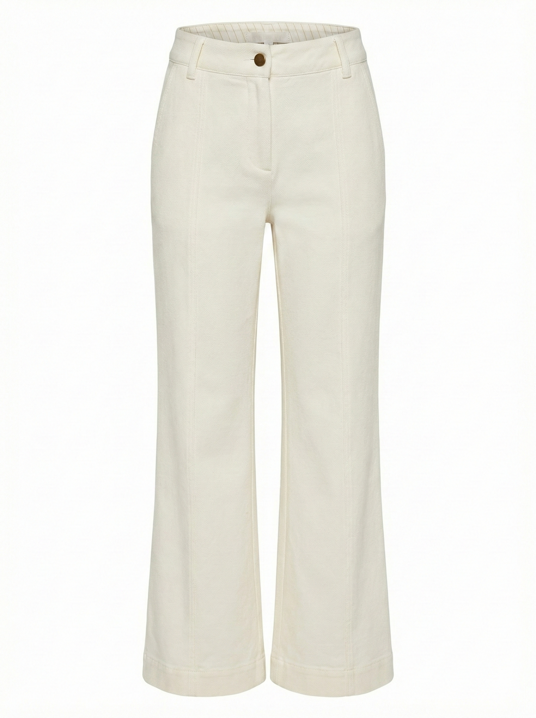 Adroit Atelier Cruz Denim Trouser With Pintuck in Off White available at Barbara Katz