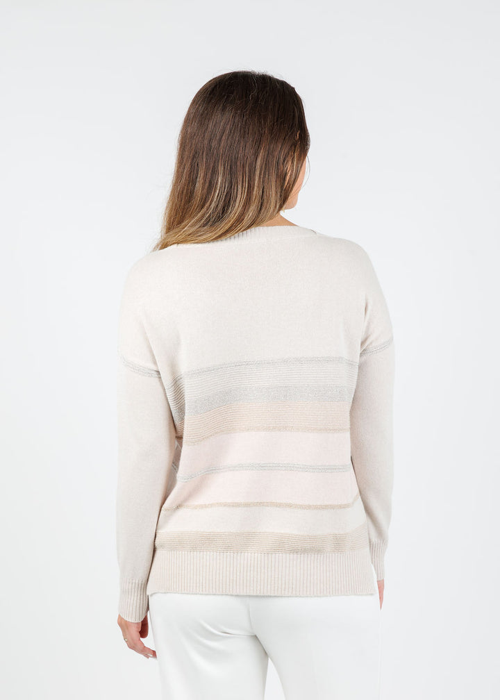 D.Exterior Boat Neck Sweater in Gesso available at Barbara Katz