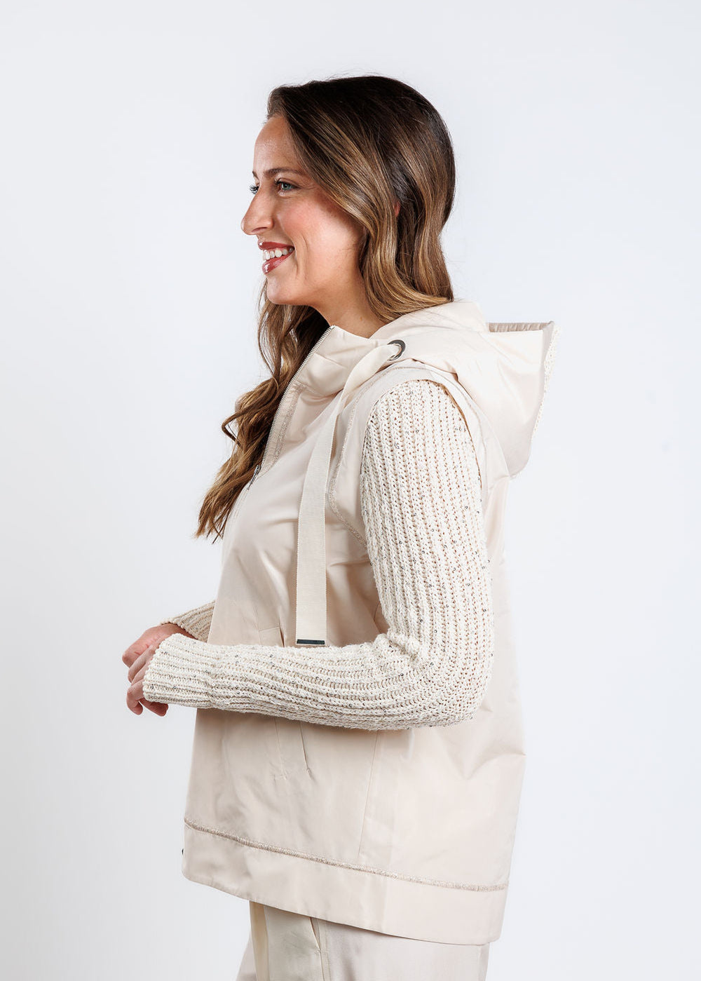 D. Exterior Marmo Long Sleeve Sweatshirt Hoodie available at Barbara Katz