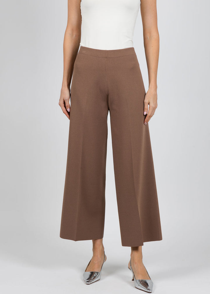D. Exterior Wide Leg Trousers in Mocha available at Barbara Katz
