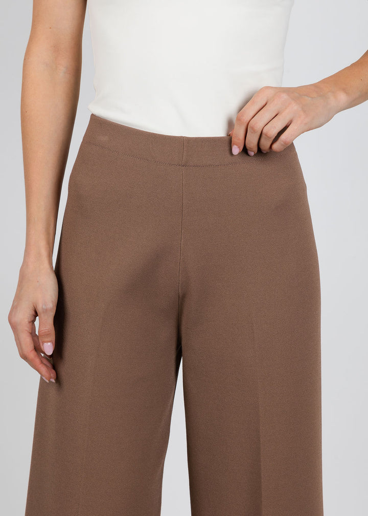 D. Exterior Wide Leg Trousers in Mocha available at Barbara Katz