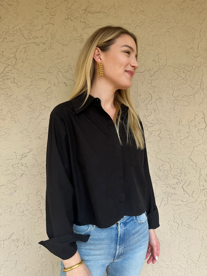 Beaded Chain Clip Earring