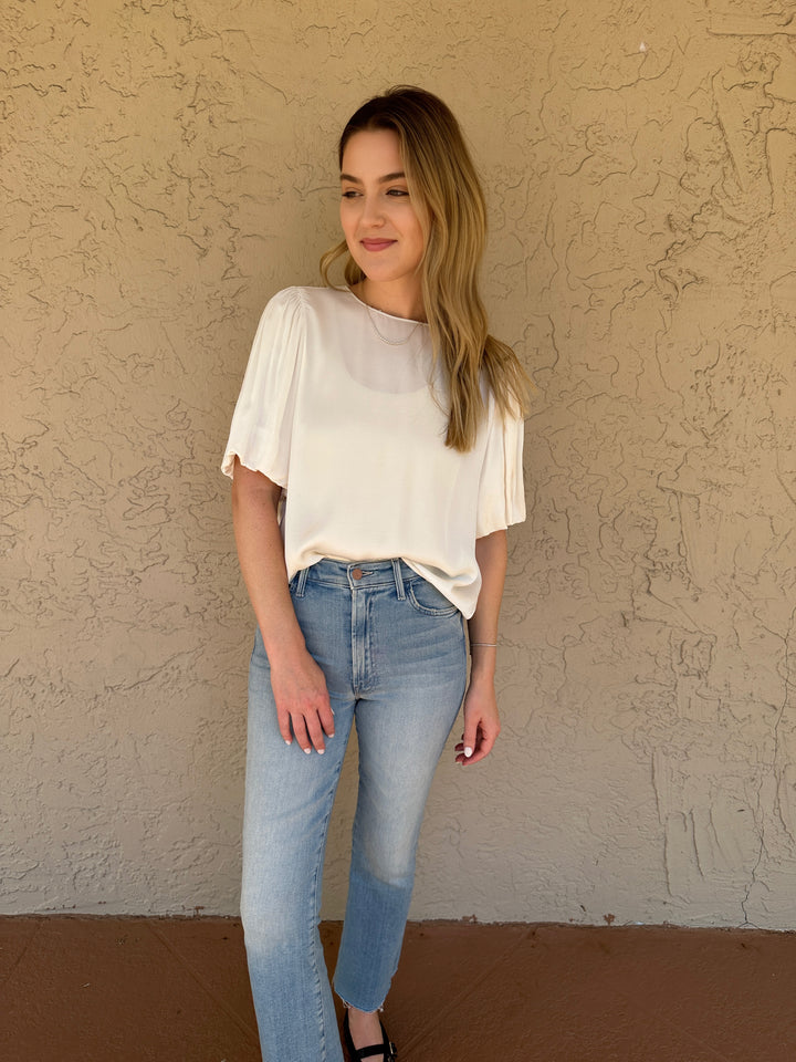 Velvet Desi Blouse - Crema