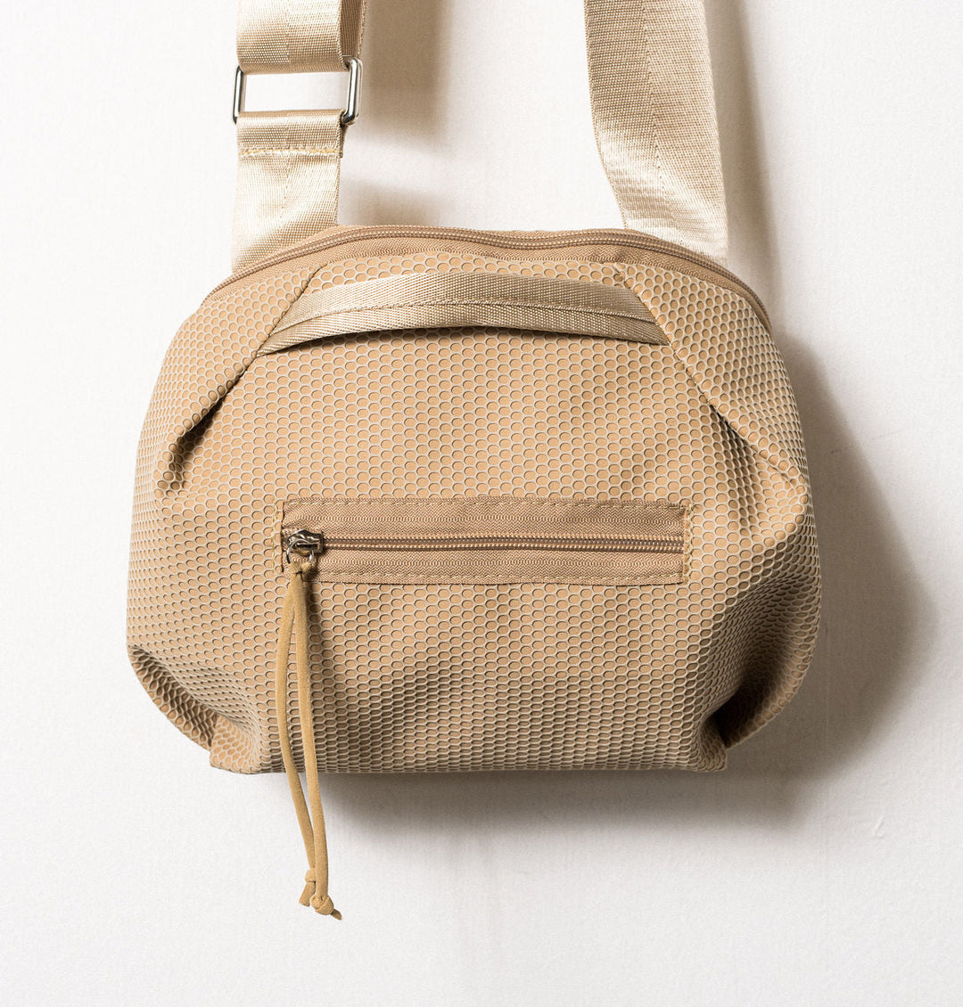 Daniella Lehavi Bonnie Vegan Crossbody Bag in Oat available at Barbara Katz