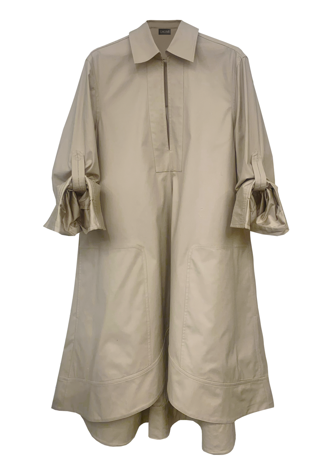 Diomi Midi Tunic Dress - Beige available at Barbara Katz