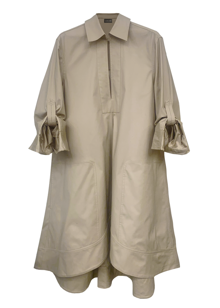 Diomi Midi Tunic Dress - Beige available at Barbara Katz