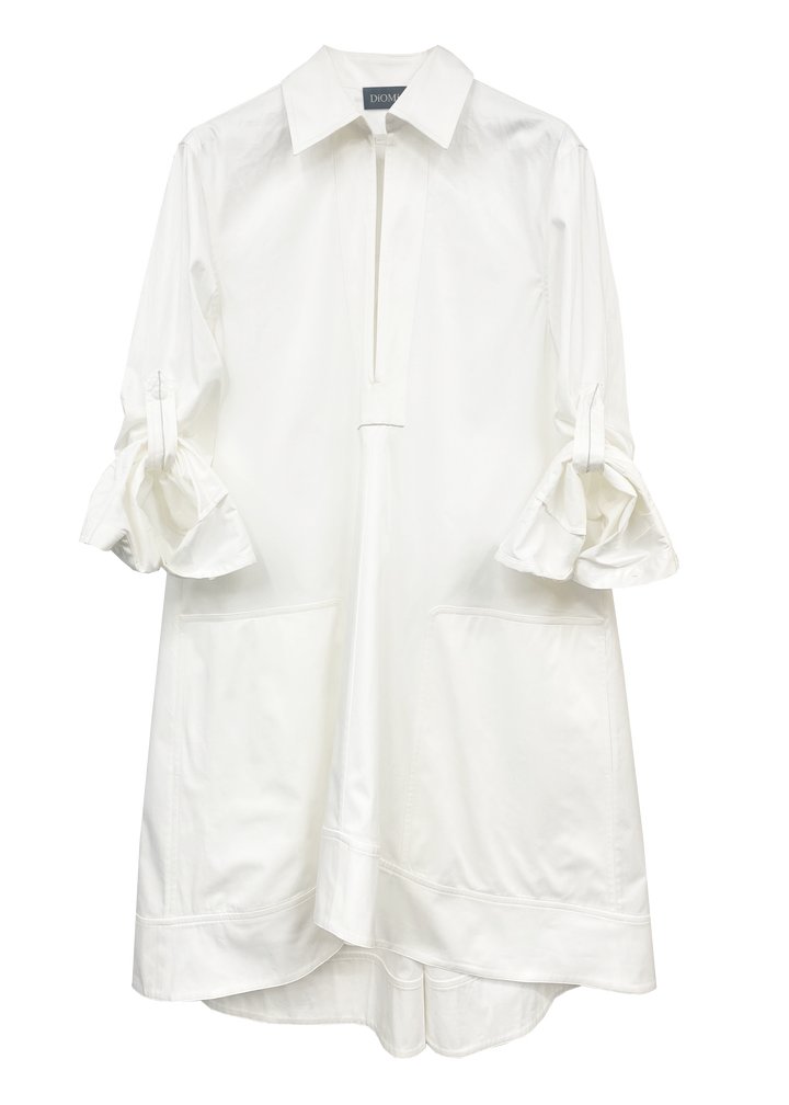 Diomi Midi Tunic Dress - White available at Barbara Katz