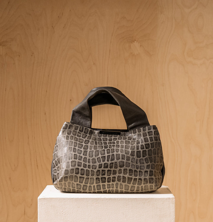 Daniella Lehavi Mosaic Eveline Medium Satchel in Grey available at Barbara Katz