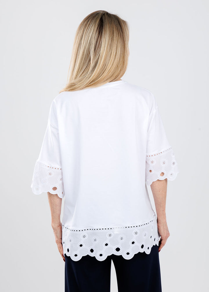 D. Exterior Bianco Blouse available at Barbara Katz