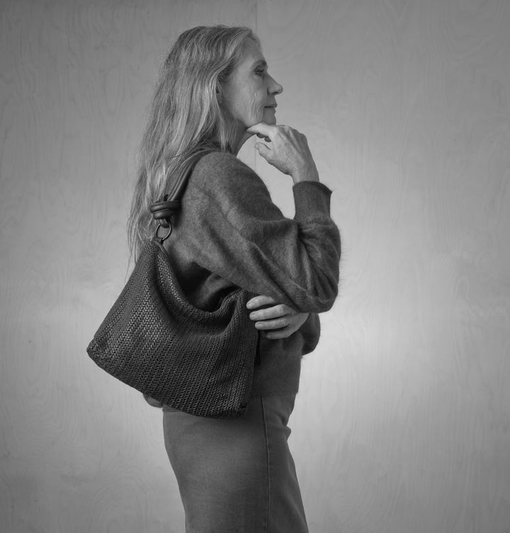 Daniella Lehavi Dallas Contour Shoulder Bag in Rifle Green available at Barbara Katz